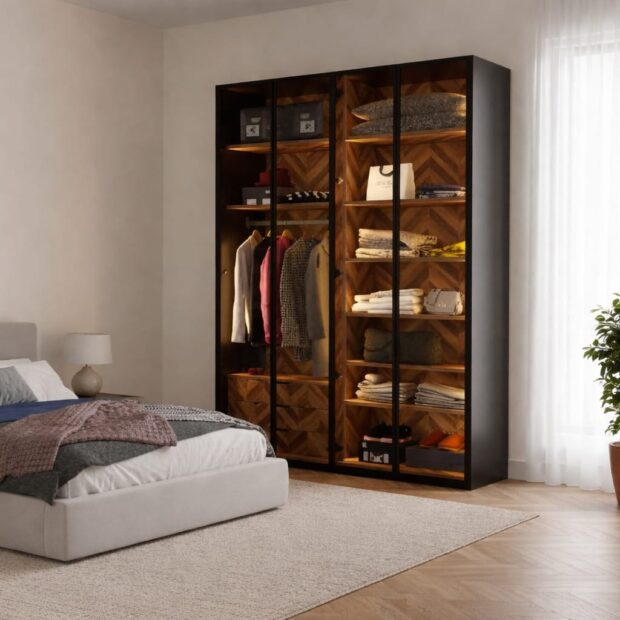 ארון דגם פליק 4 דלתות