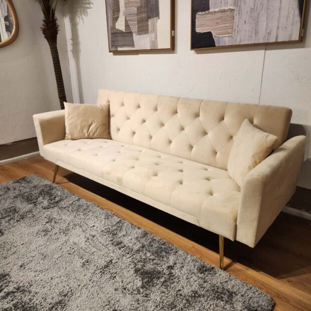 ספה נפתחת ניקול בז'